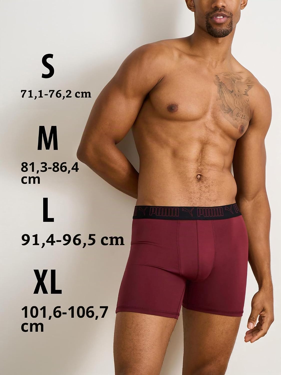 Detalle 2 de PUMA Performance boxerkalsonger för herr, 5-pack med stretch och fukttransport