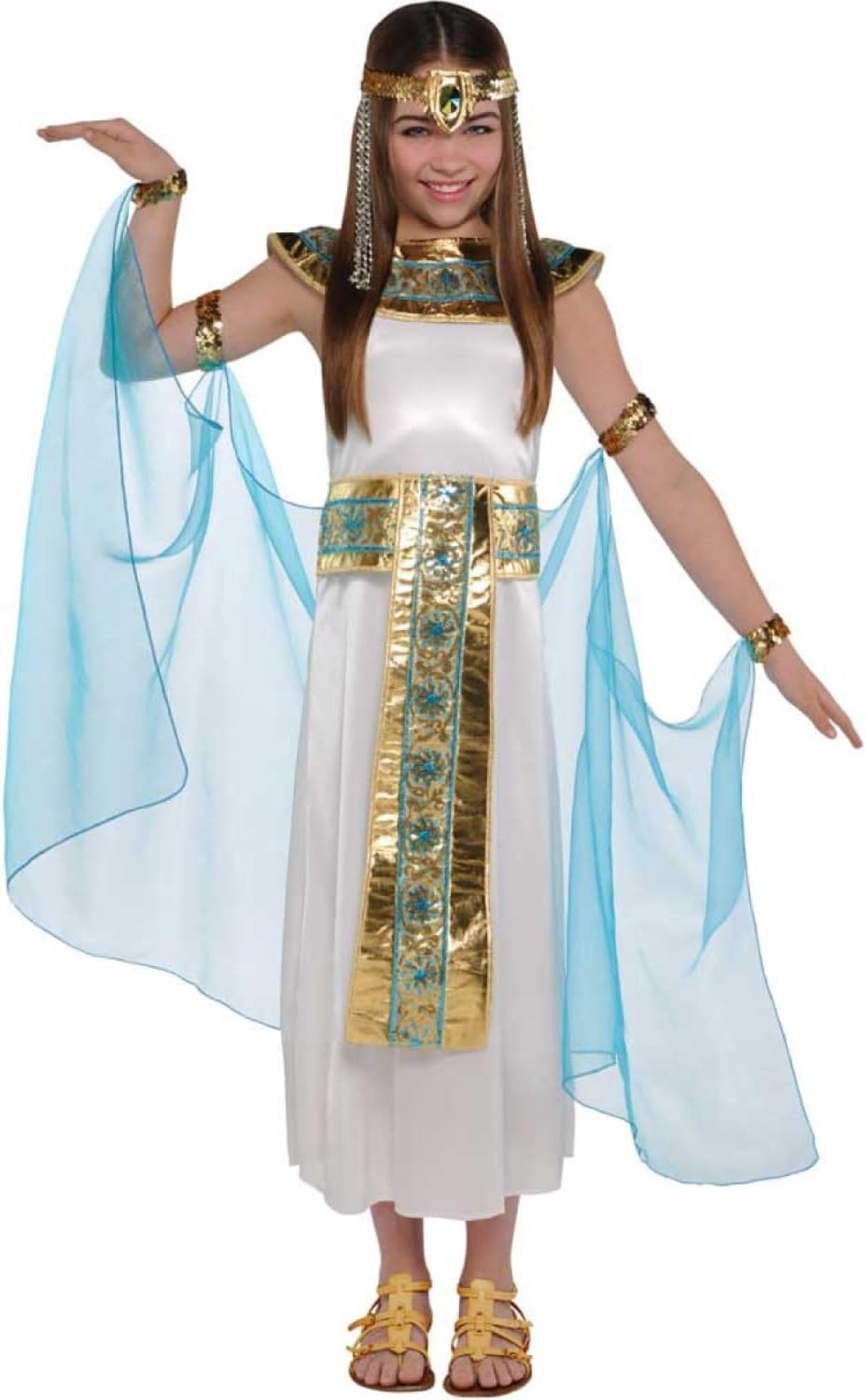 Detalle de Amscan Cleopatra – sukienka kostiumowa dla dziewczynki