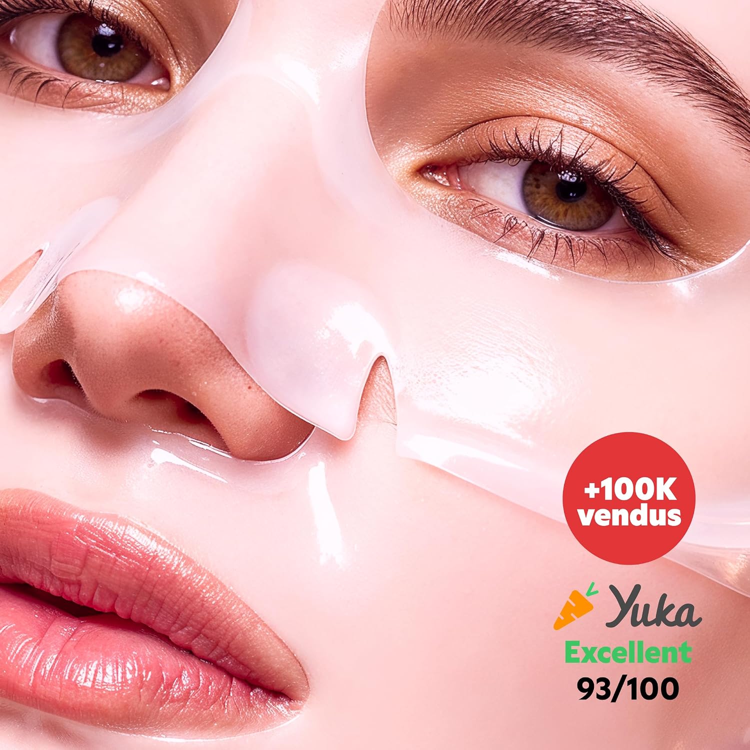 Detalle 2 de MY SOS BEAUTY Masques hydrogel visage au collagène marin, pack de 4 x 40 g