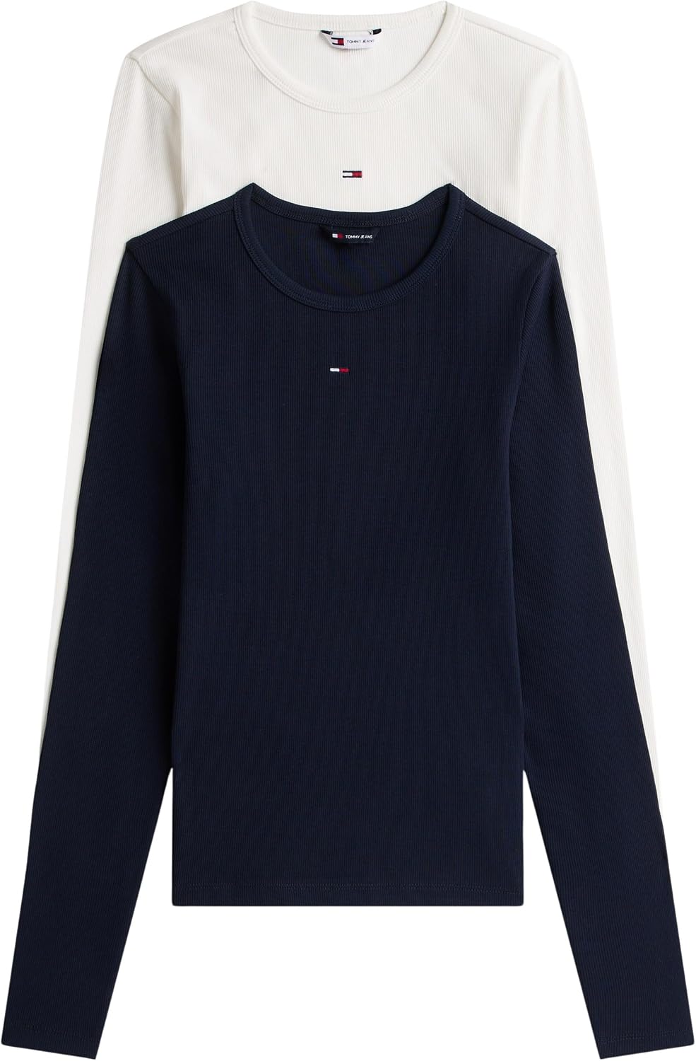 Detalle de Tommy Jeans Donna Magliette Maniche Lunghe Slim Essential