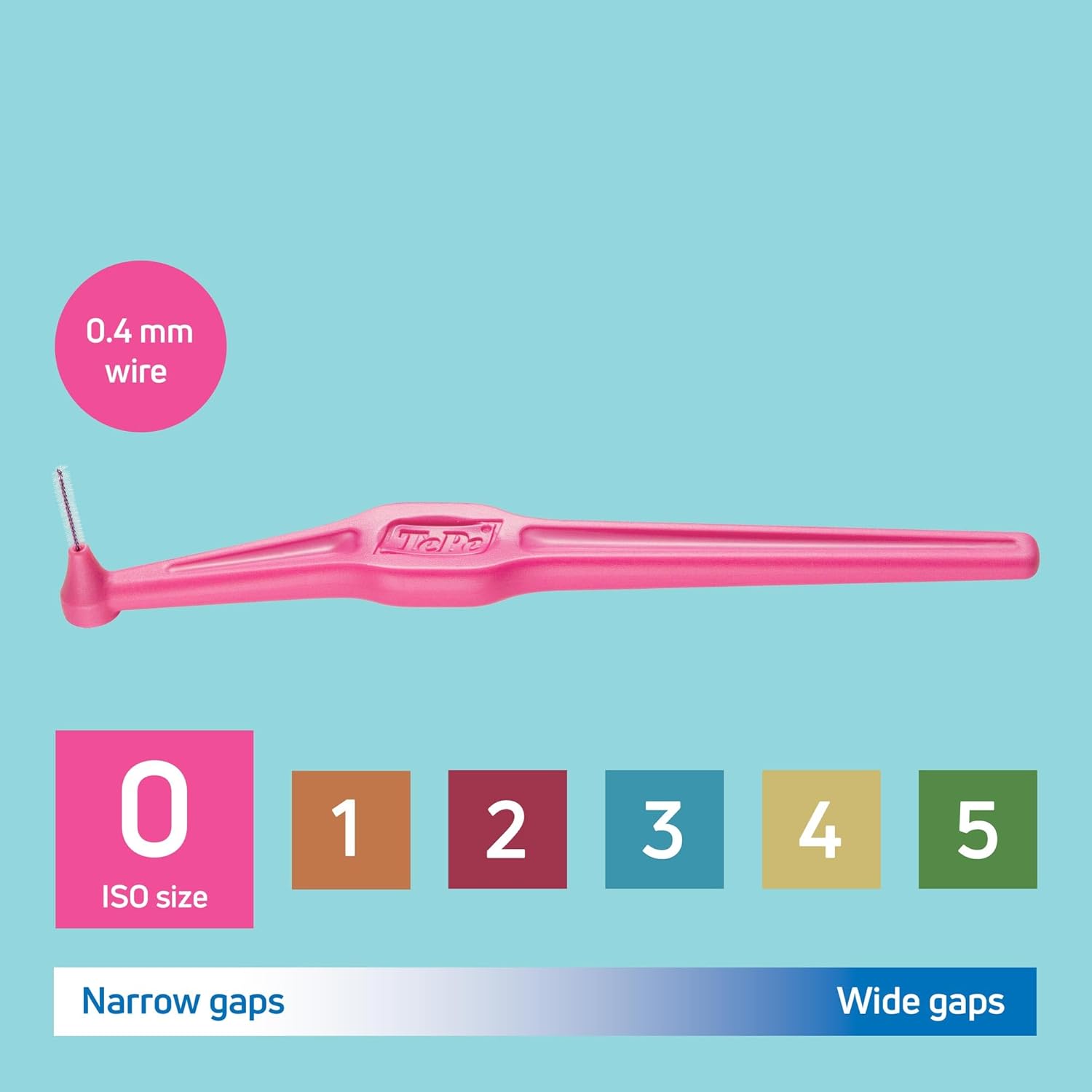 Thumbnail 2 de TePe Interdental Brush Angle Pink 0.4mm/ISO 0 – 20 pcs
