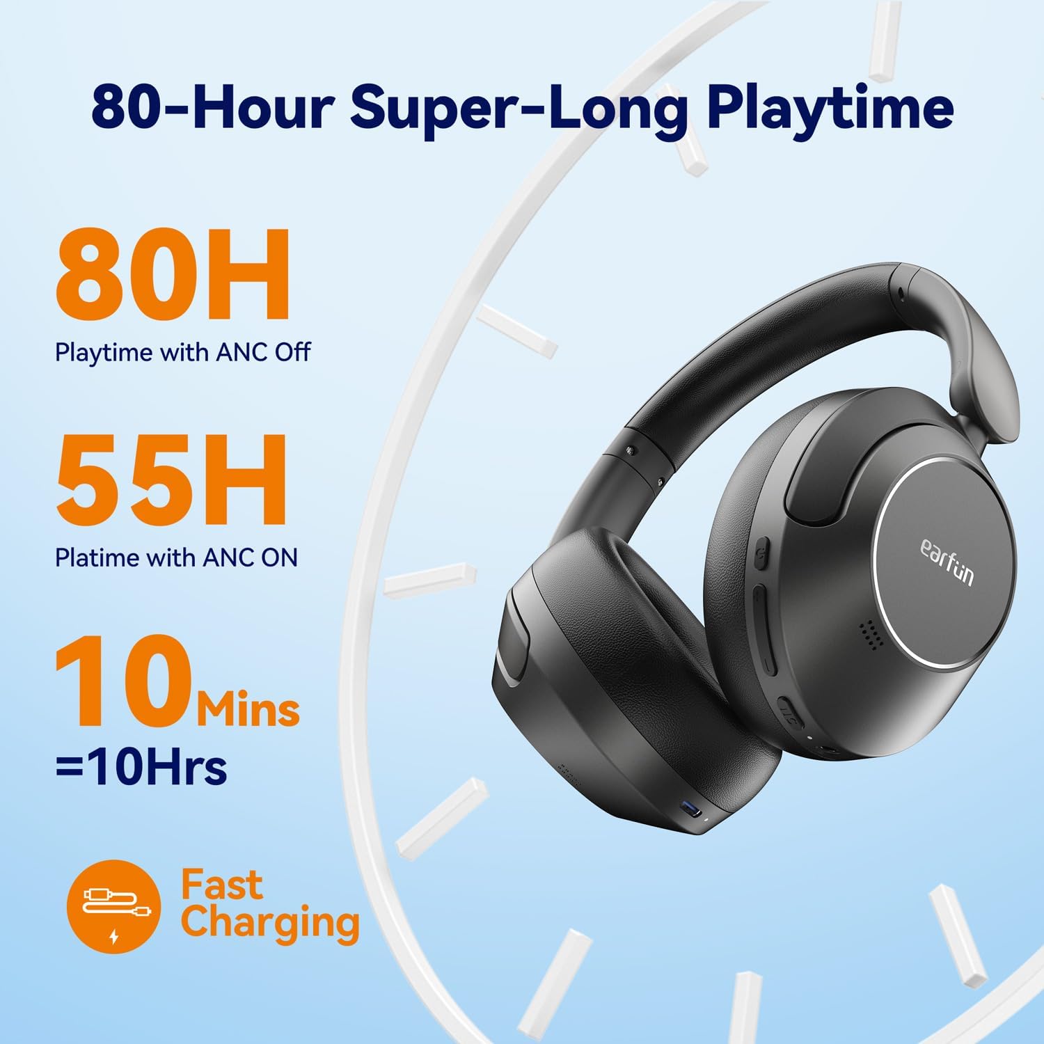 Thumbnail 5 de EarFun Wave Pro 80H Wireless Headphones