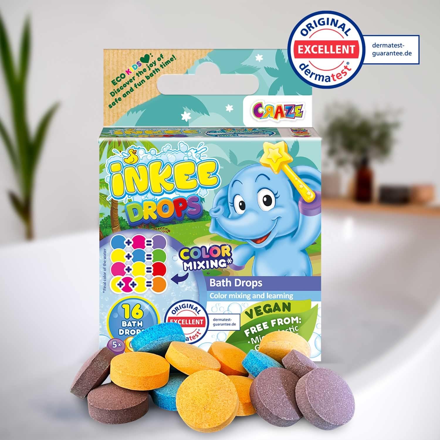 Thumbnail 6 de INKEE Wand Star: bacchetta magica con bombe da bagno e palline colorate per vasca, profumo di fragola