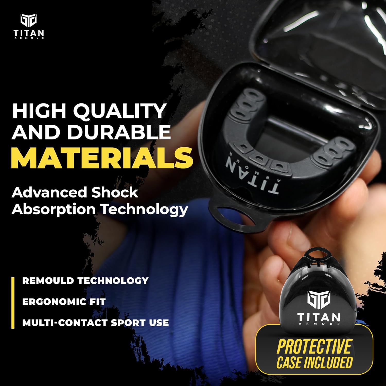 Thumbnail 3 de Titan Armour Gum Shield Dual-Layer 1-year