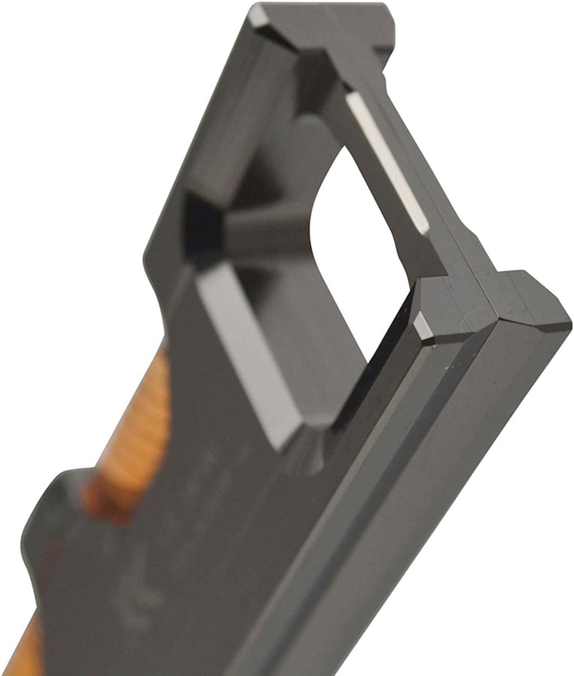 Detalle de KUROKIN FTL-100-BG アルミ水平器 115mm、V溝・3倍磁石付き