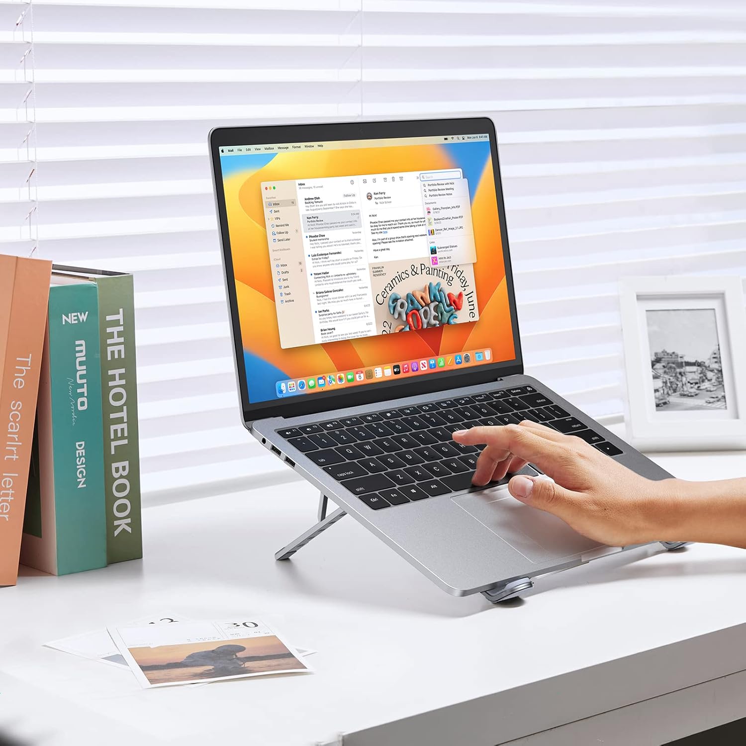 Thumbnail 1 de UGREEN Supporto per Laptop in Alluminio regolabile (5 altezze) fino a 17,3”, con pieghevole compatto