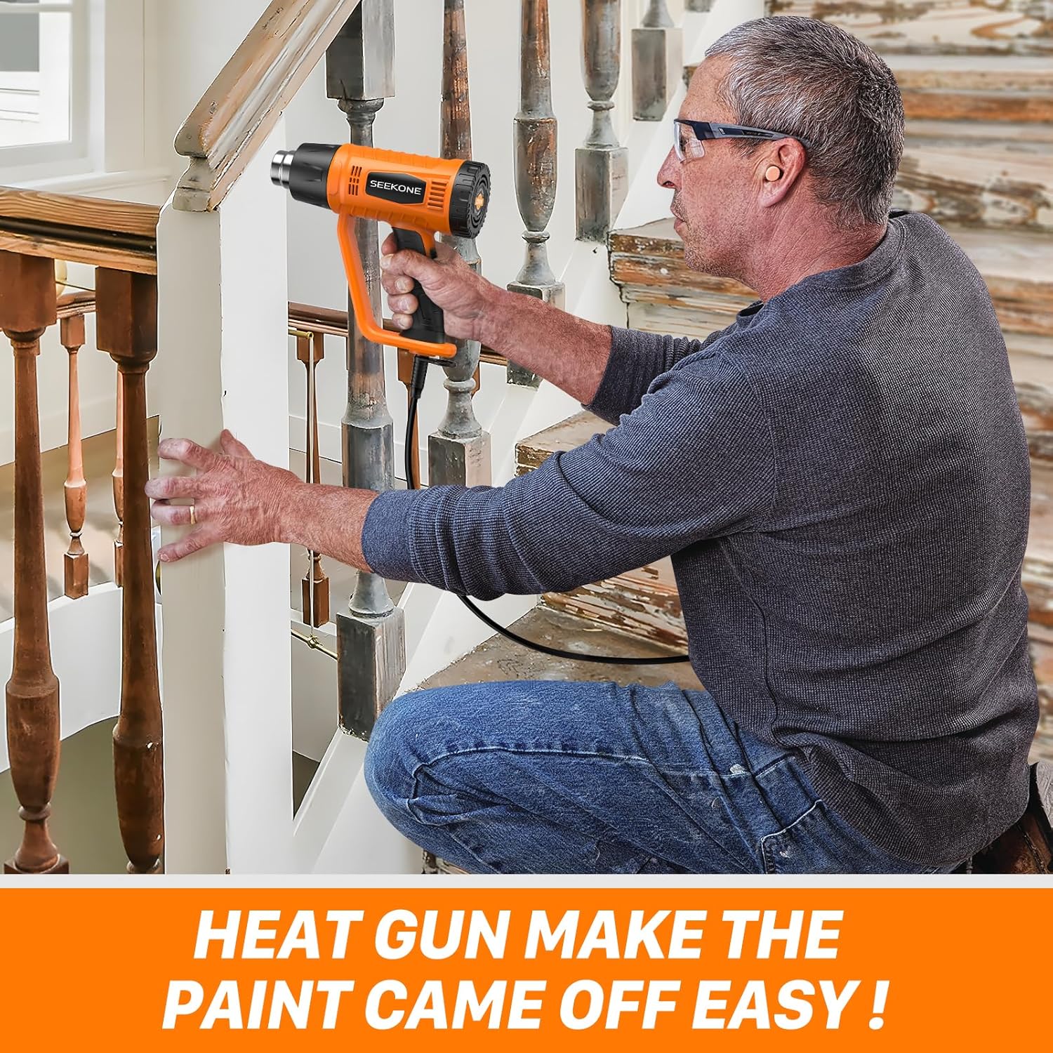 Thumbnail 6 de SEEKONE heat gun 2000W dual temperature