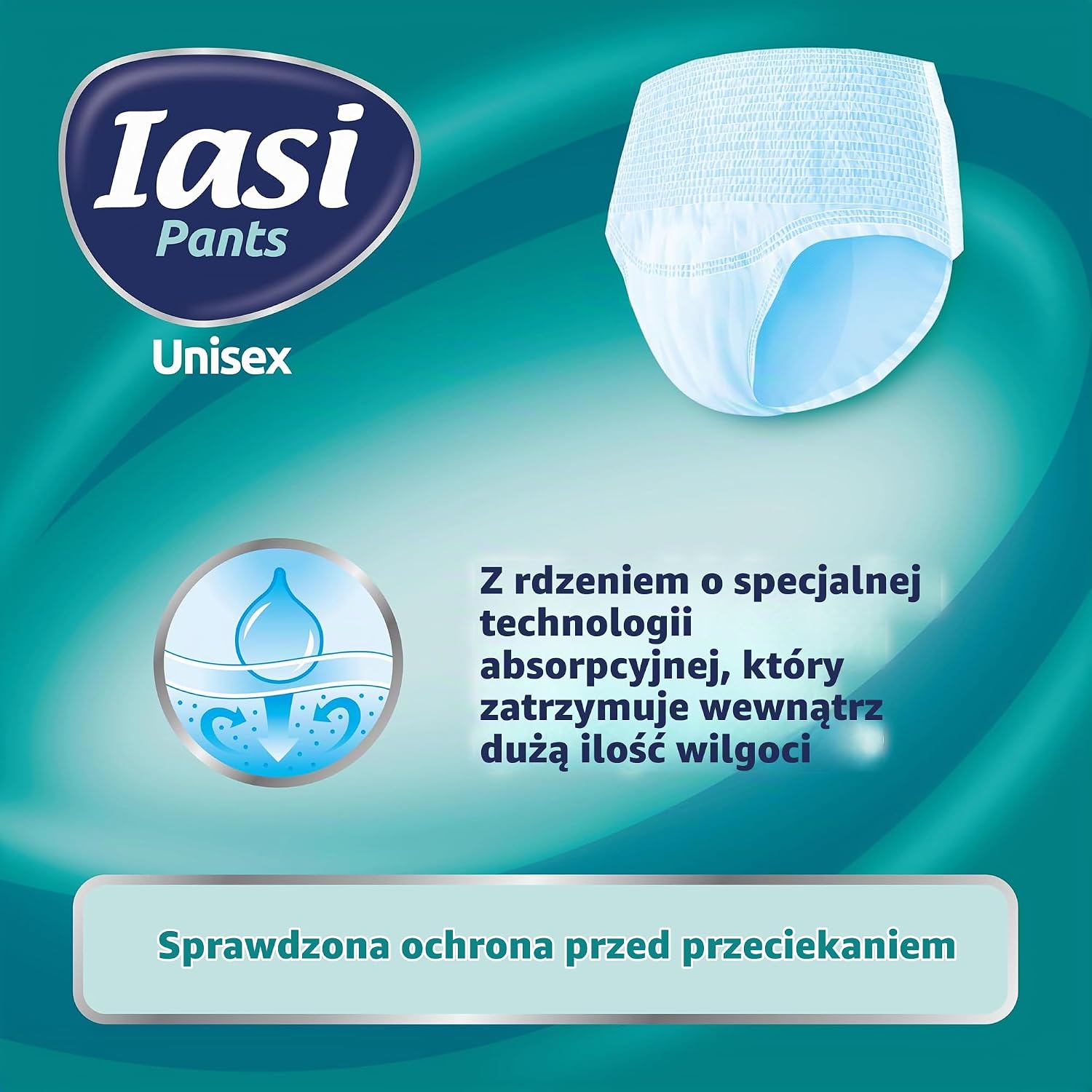 Thumbnail 1 de IASI Pants UNISEX High Protection, majtki chłonne M, 56 sztuk