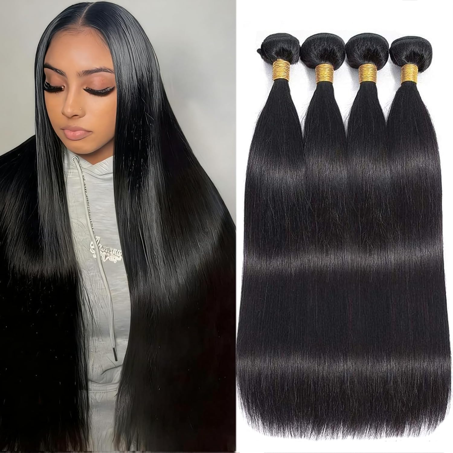 Detalle de 12A Human Hair Extensions, 16-22 Inch