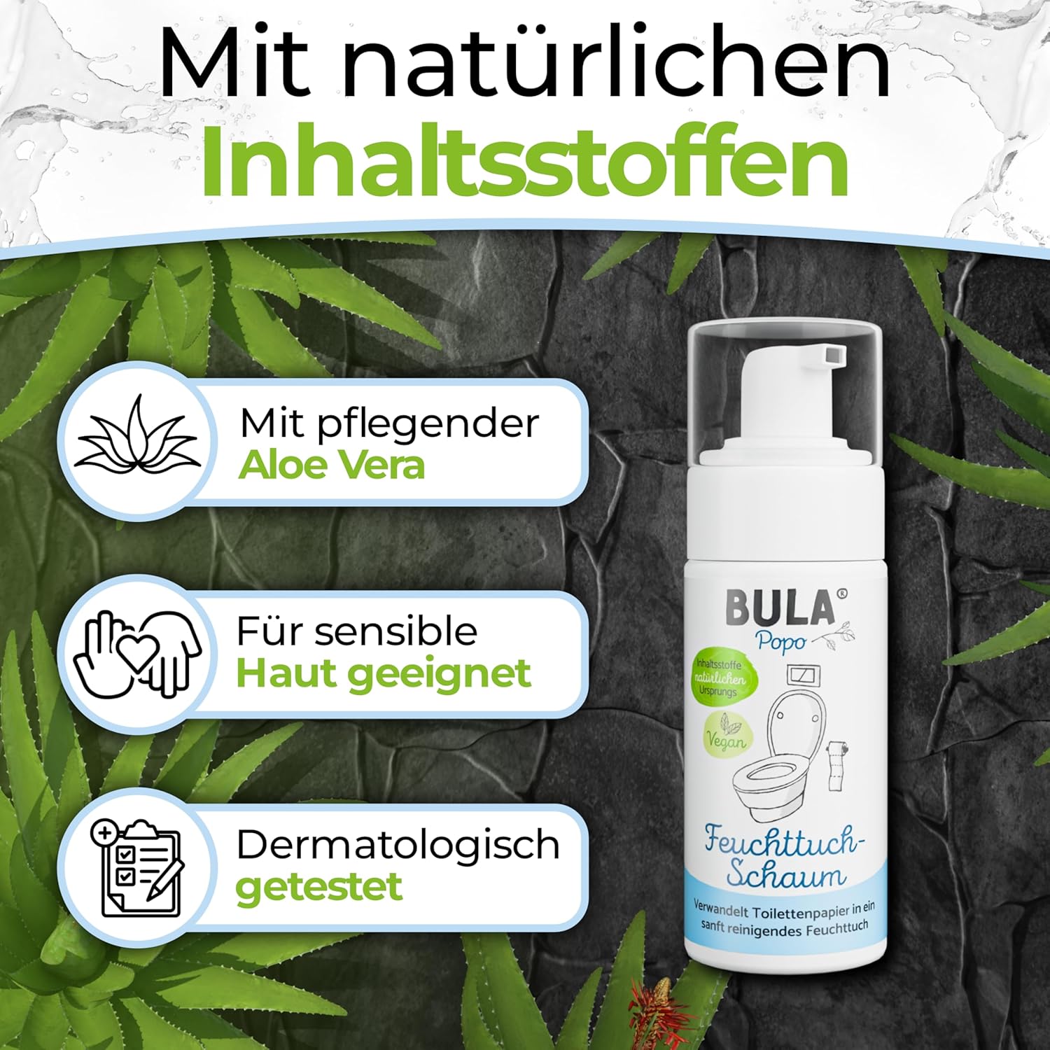 Thumbnail 4 de BULA® Popo Feuchttuch Schaum für Toilettenpapier (Baby & Toilette), 150 ml – parfumfrei, ohne Alkohol