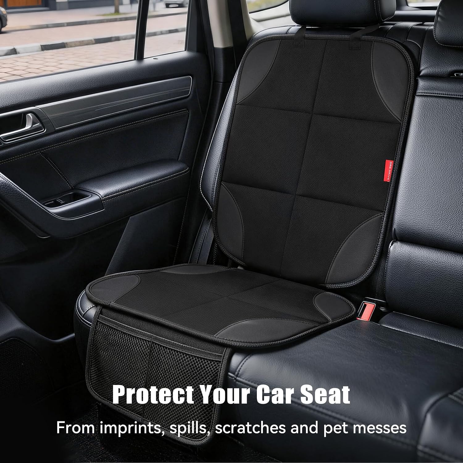 Detalle de dre drive Car Seat Protector, 600D Waterproof Fabric, Non-Slip Backing