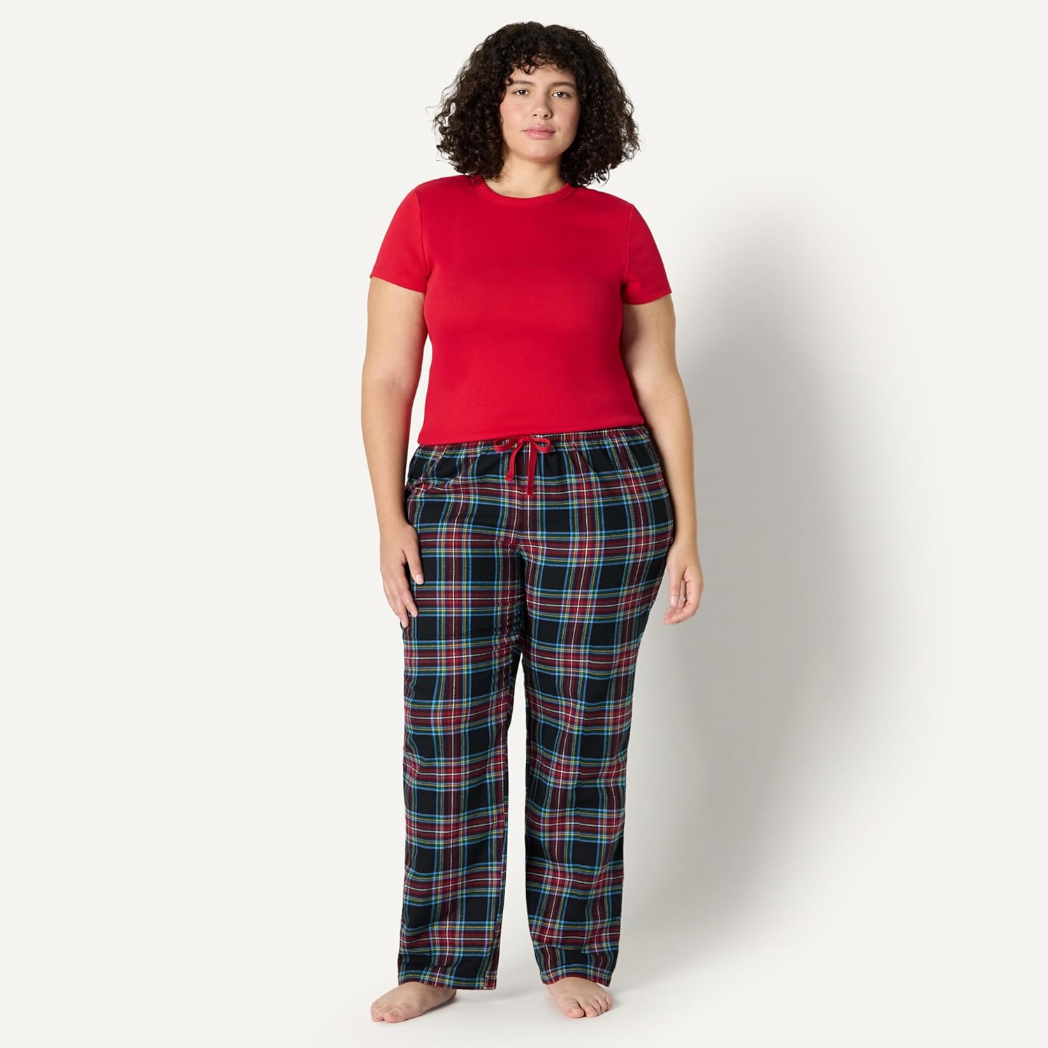 Thumbnail 5 de Amazon Essentials Women's Relaxed-Fit Brushed Flannel Pajama Sleep Pant with Drawstring