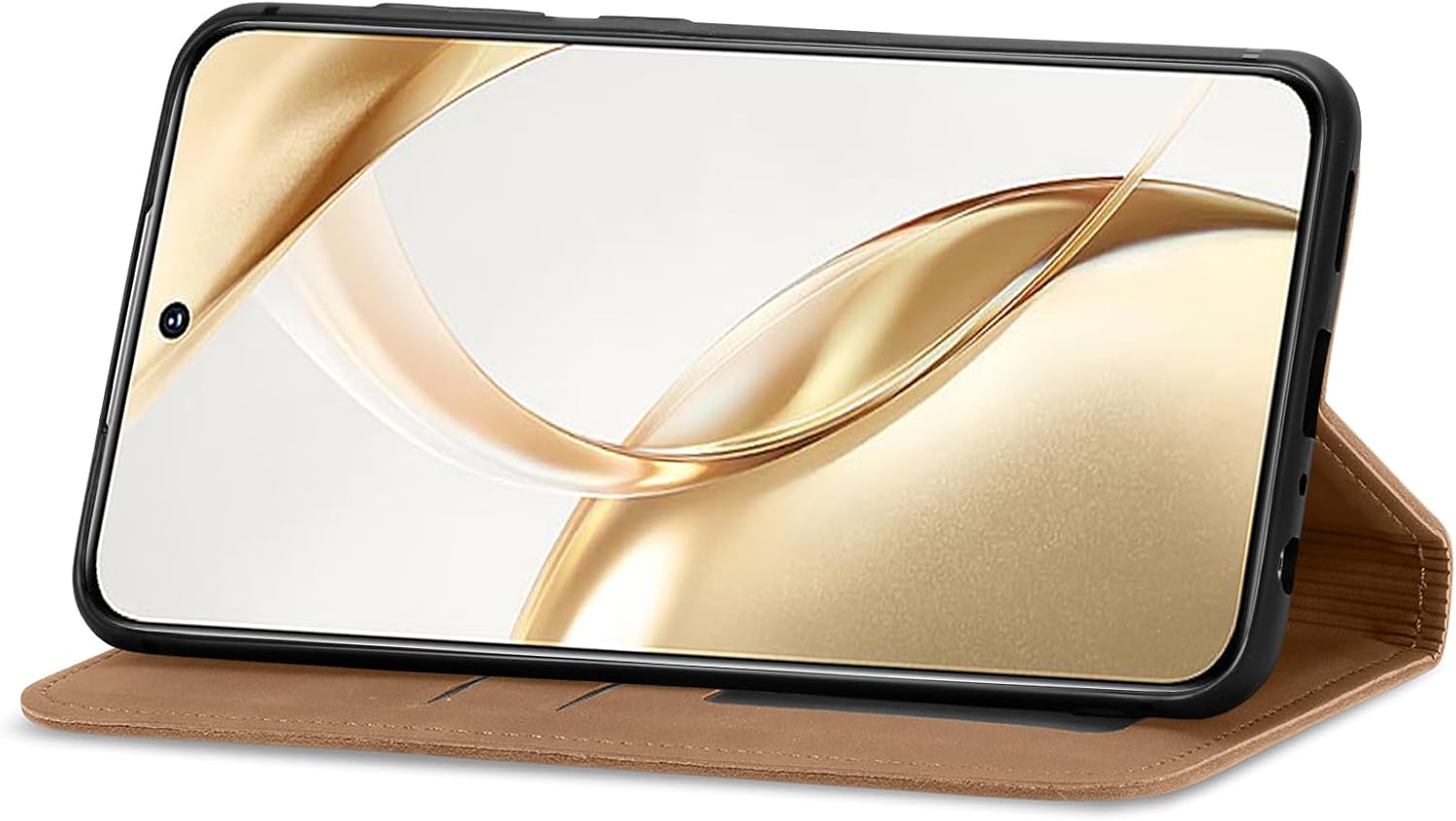 Detalle de Cracedily Klapphülle für Honor 90 – Flip Case mit Kartenfach, Magnetverschluss und Standfunktion