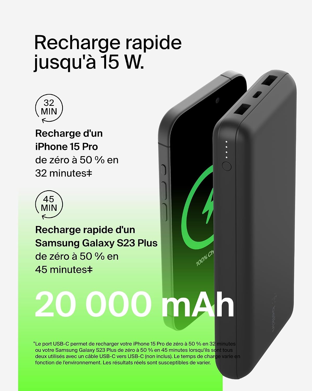 Thumbnail 3 de Belkin Batterie externe USB-C 20000mAh