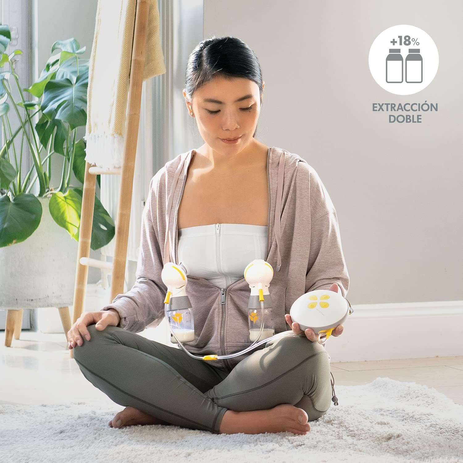 Thumbnail 2 de Medela Swing Maxi Elektrische Milchpumpe – wiederaufladbar über USB, 2-Phasen-Extraktion & PersonalFit Flex Trichter