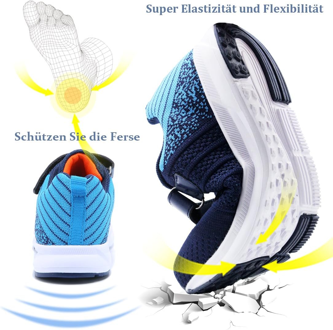 Thumbnail 6 de Mitudidi Kinder-Sneaker für Sport & Alltag: leichte, atmungsaktive Turnschuhe (Unisex)