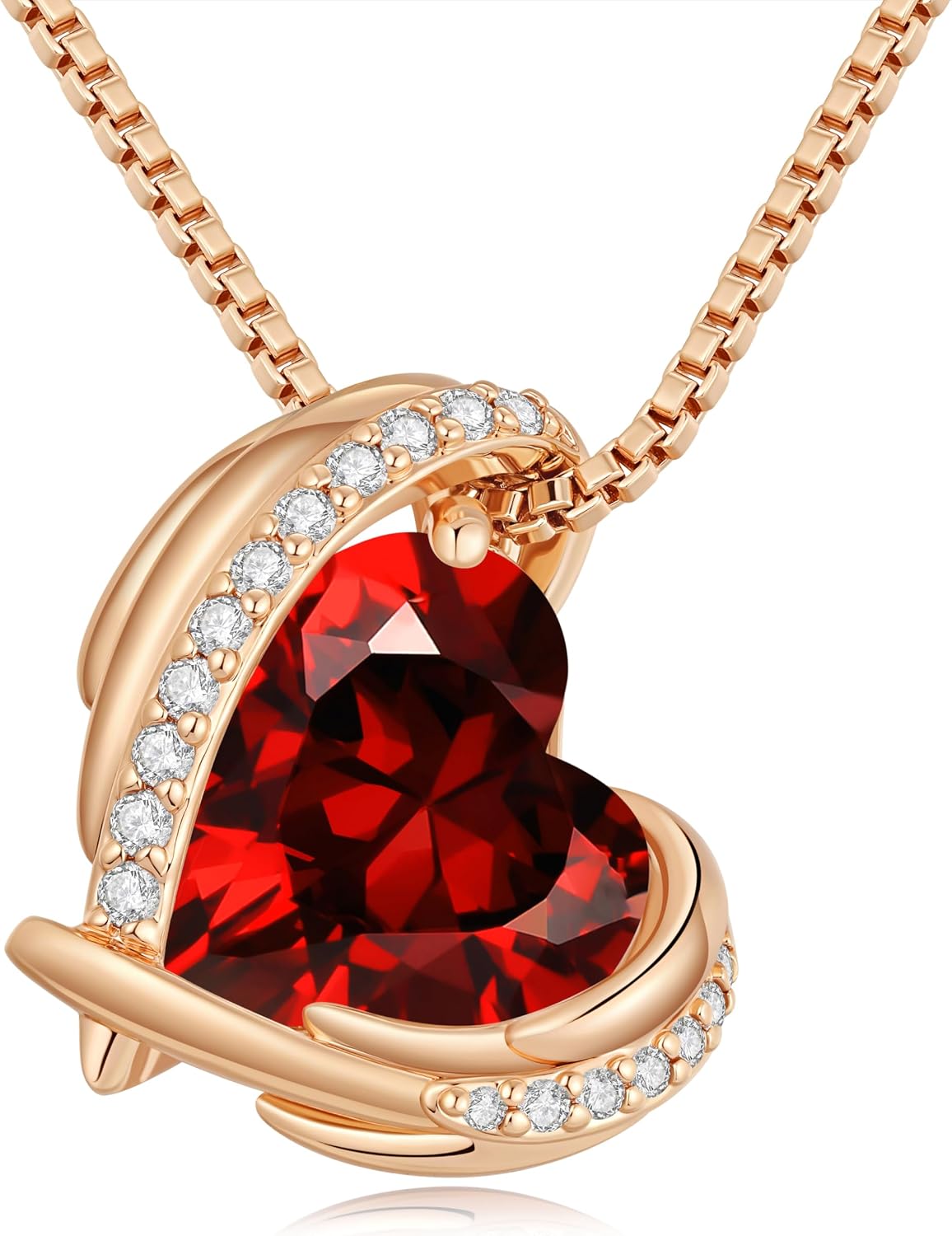 Thumbnail 6 de CDE Kette Damen Rosegold Herz Halskette Geschenkbox