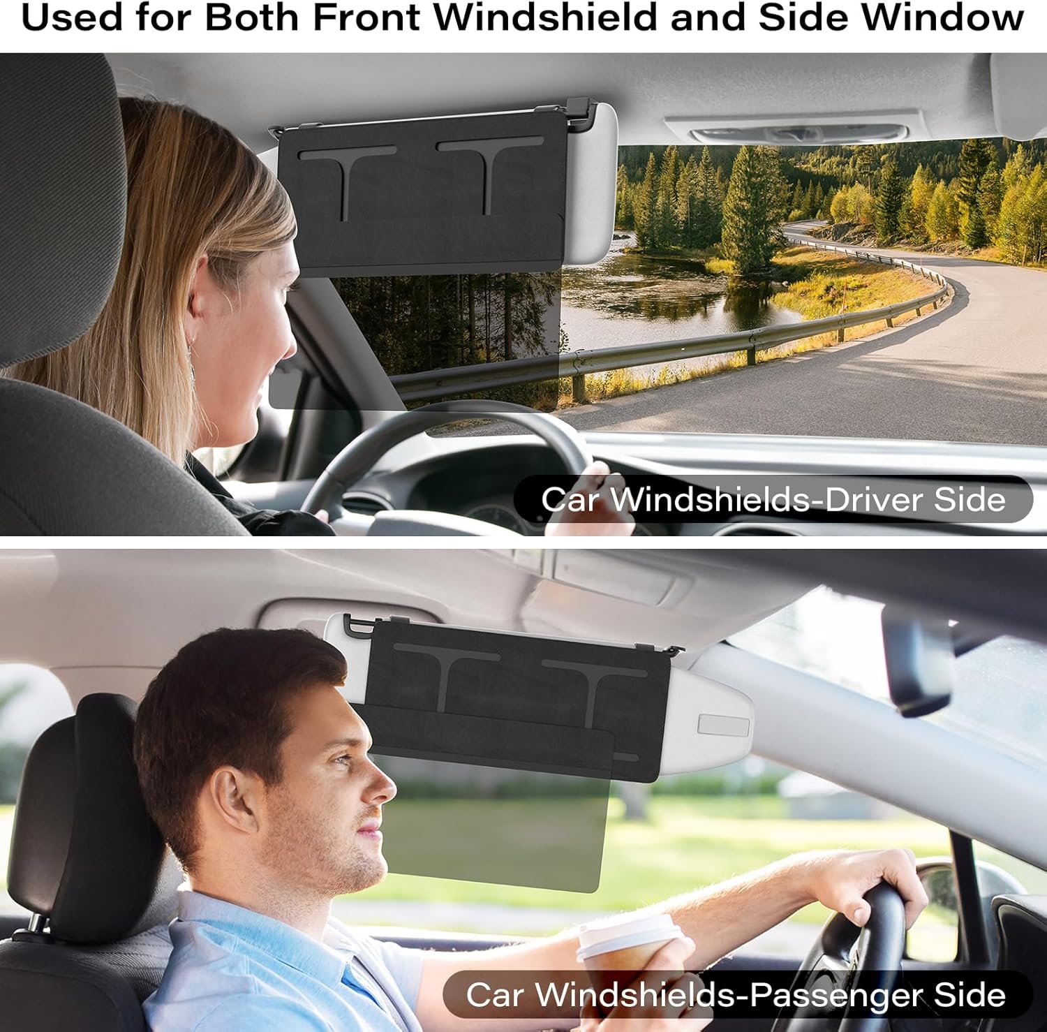 Detalle 2 de Sonnenblende Verlängerung Auto – Verstellbare Visier-Verstärkung mit UV-Schutz