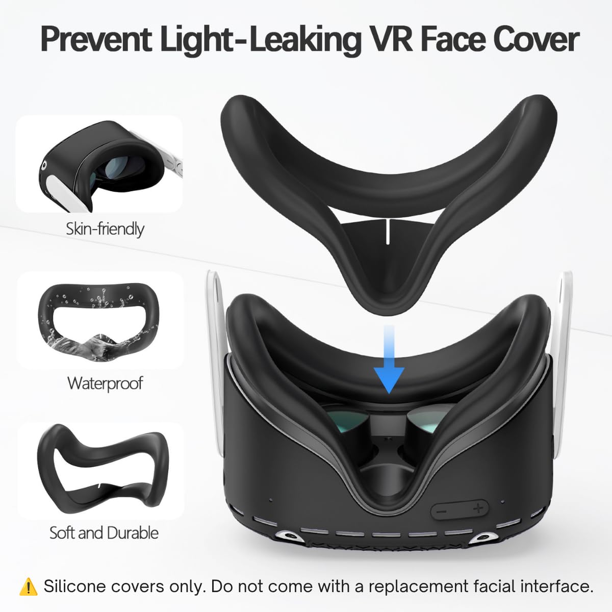 Thumbnail 2 de Meta Quest 2 Silicone Face Pad 1 Washable VR Covers