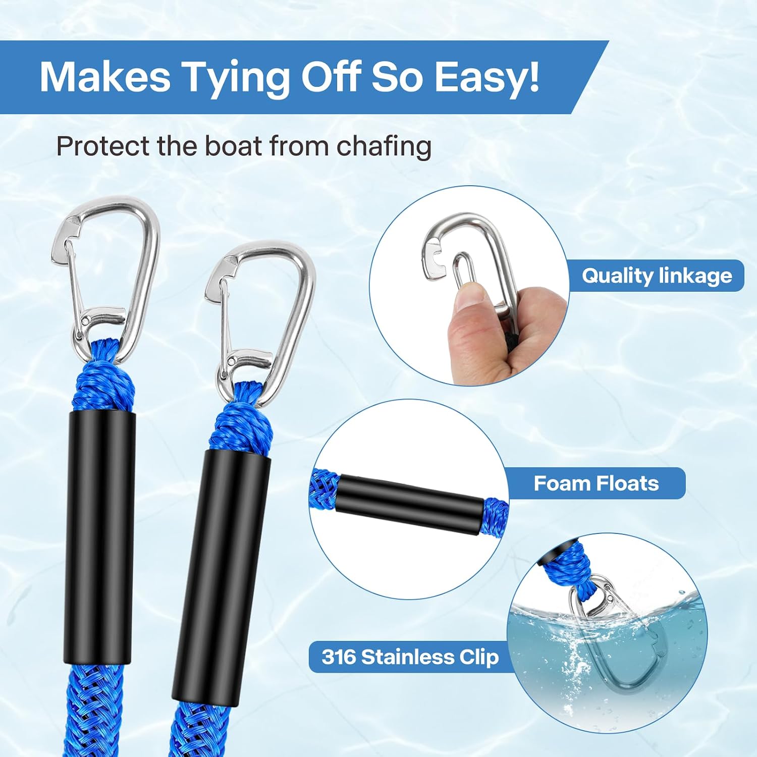 Detalle 2 de Bungee Dock Line, Nylon
