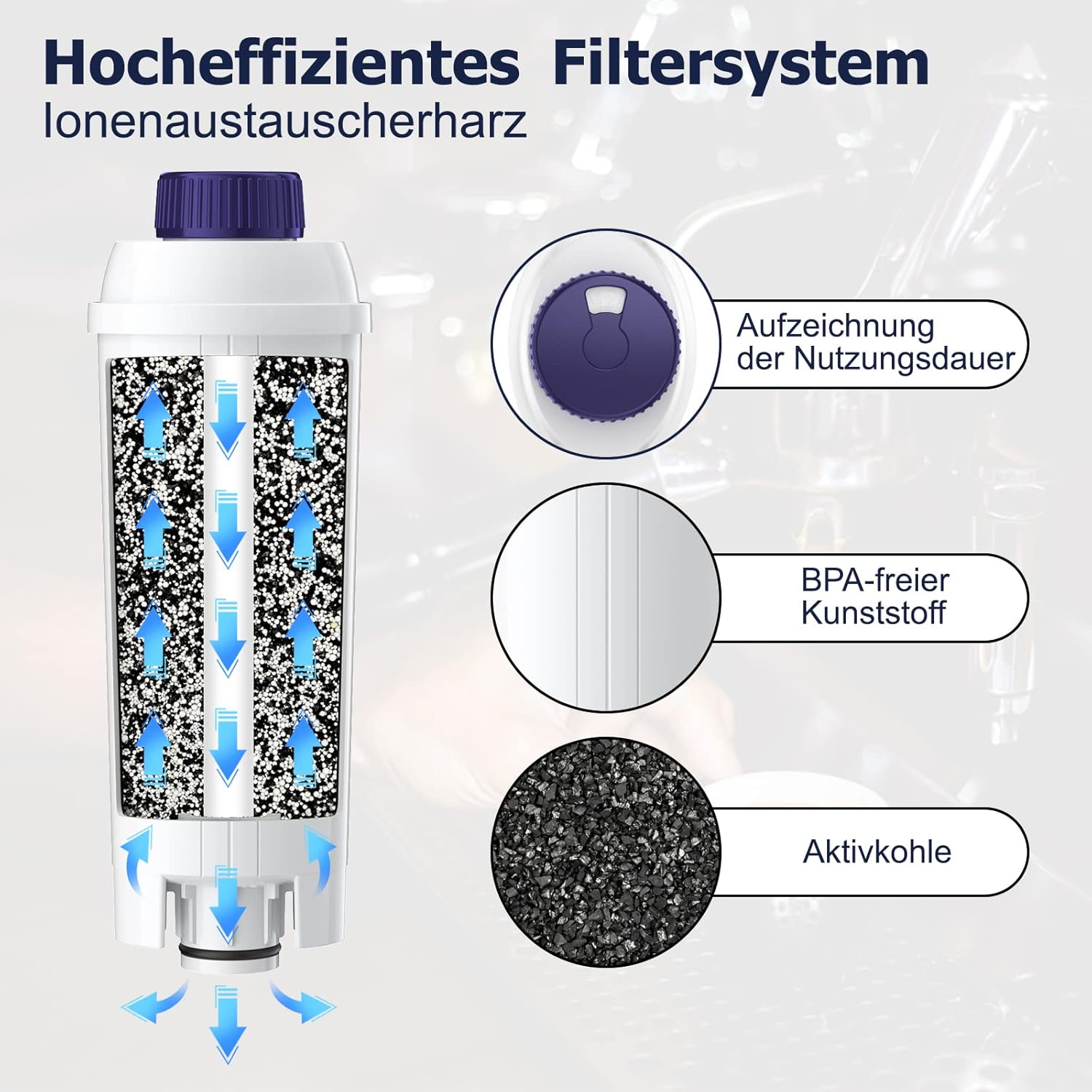 Thumbnail 3 de ARETHONE DLSC002 Wasserfilter 10 Stück