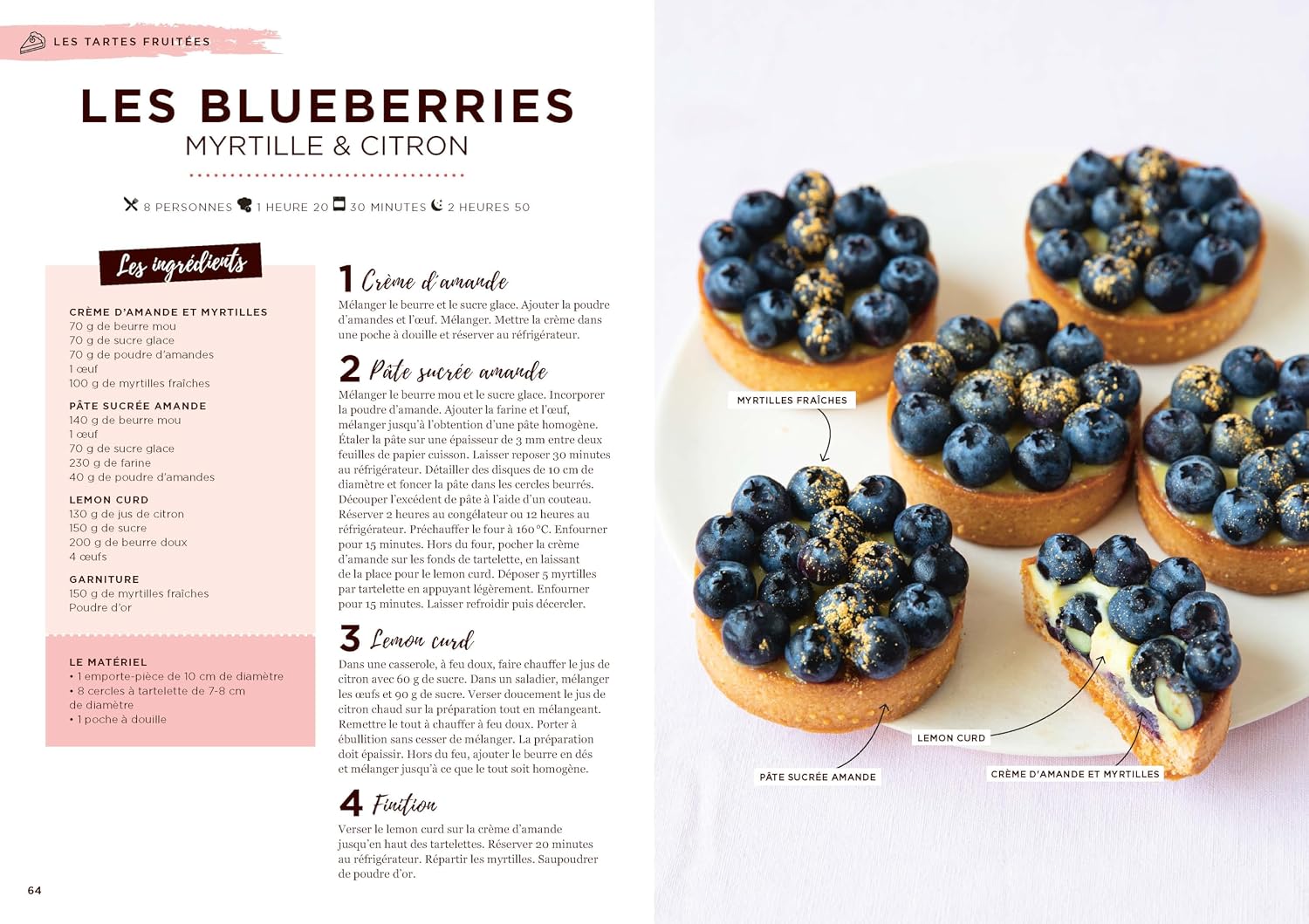 Detalle de Les pâtisseries de Mama – Tartes et tartelettes: ilustrowana książka o tartach