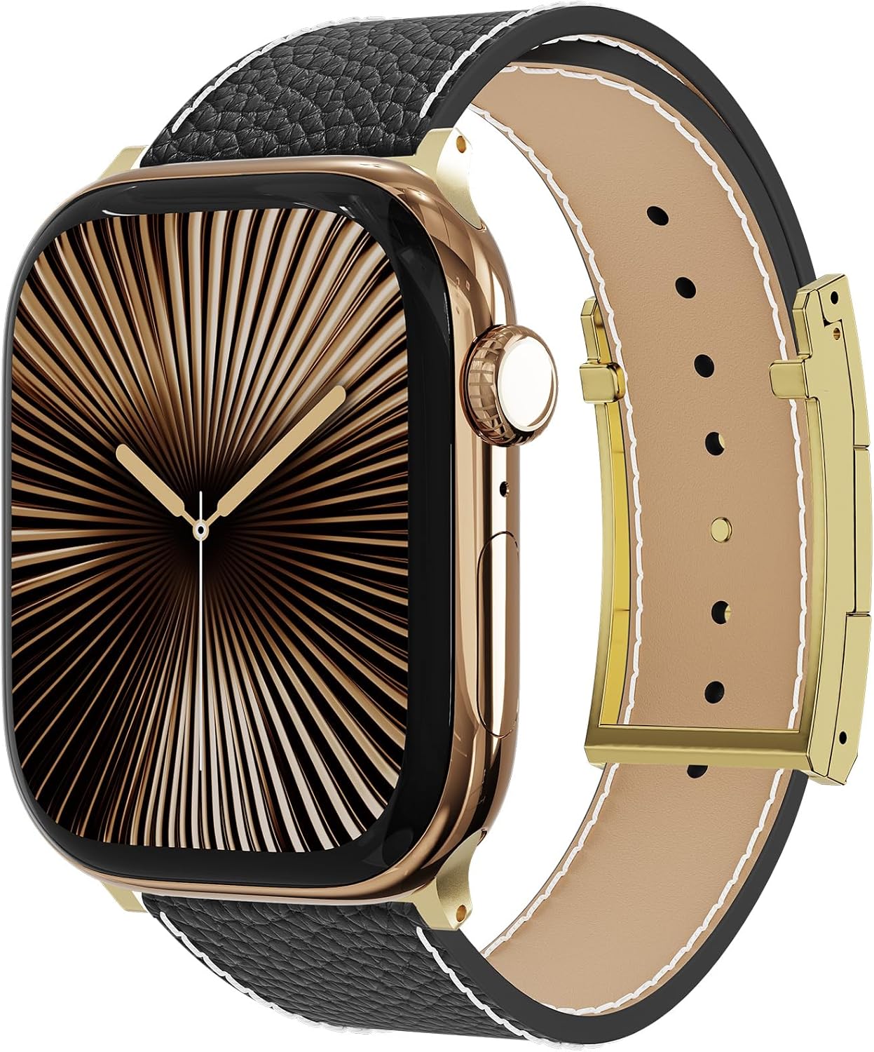 Thumbnail 1 de Tekvon leather watch band with magnetic buckle for Apple Watch Ultra, Series & SE (leather replacement strap)