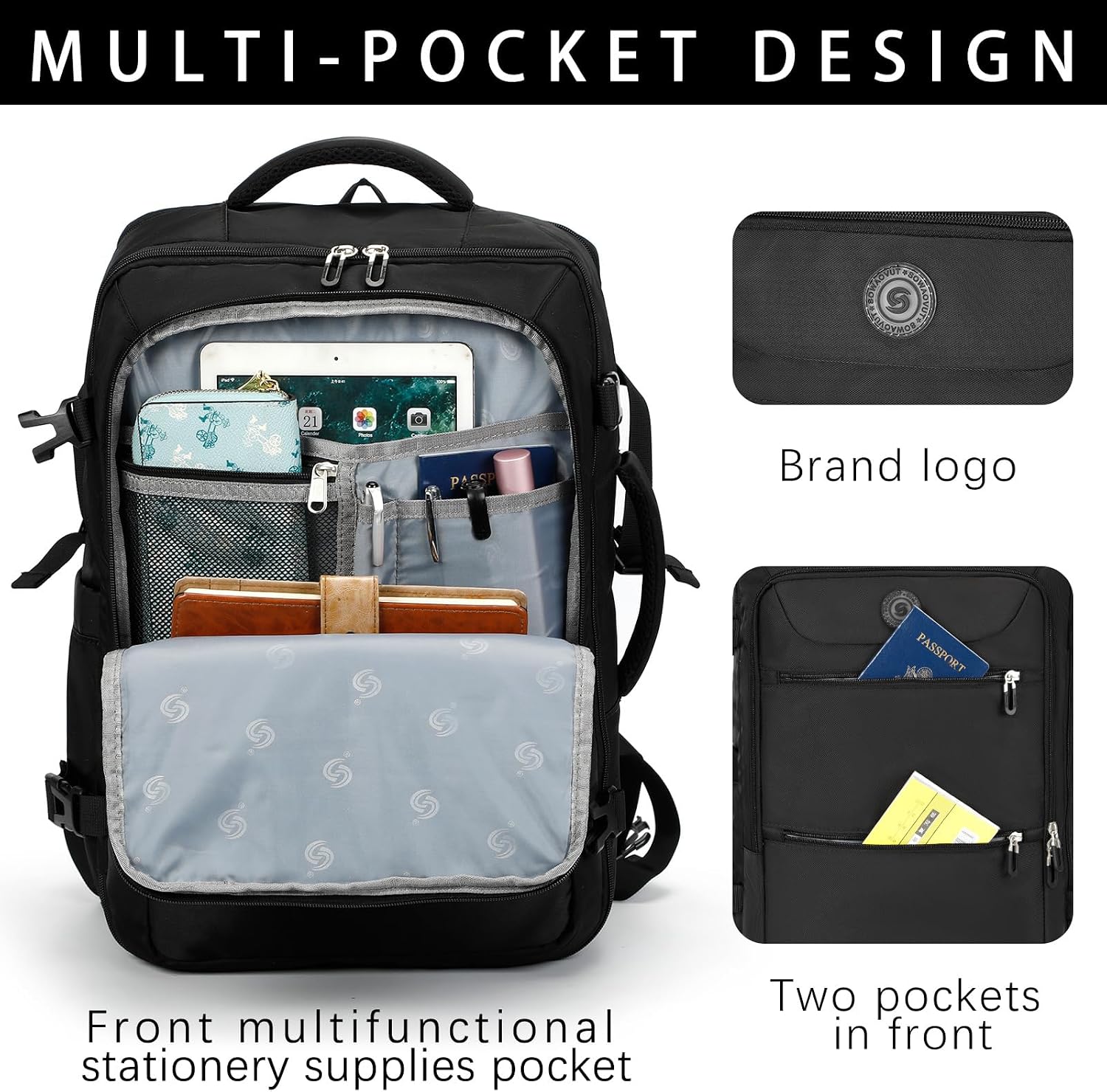 Detalle de SHRRADOO Travel Backpack 40L