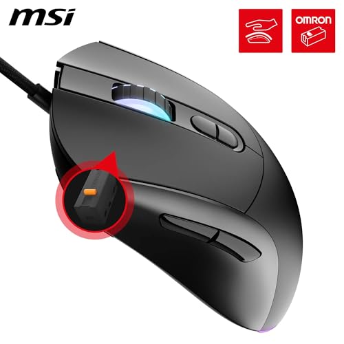 Thumbnail 6 de MSI Forge GM320: Ratón gaming óptico simétrico, 12.800 DPI y 7 botones programables