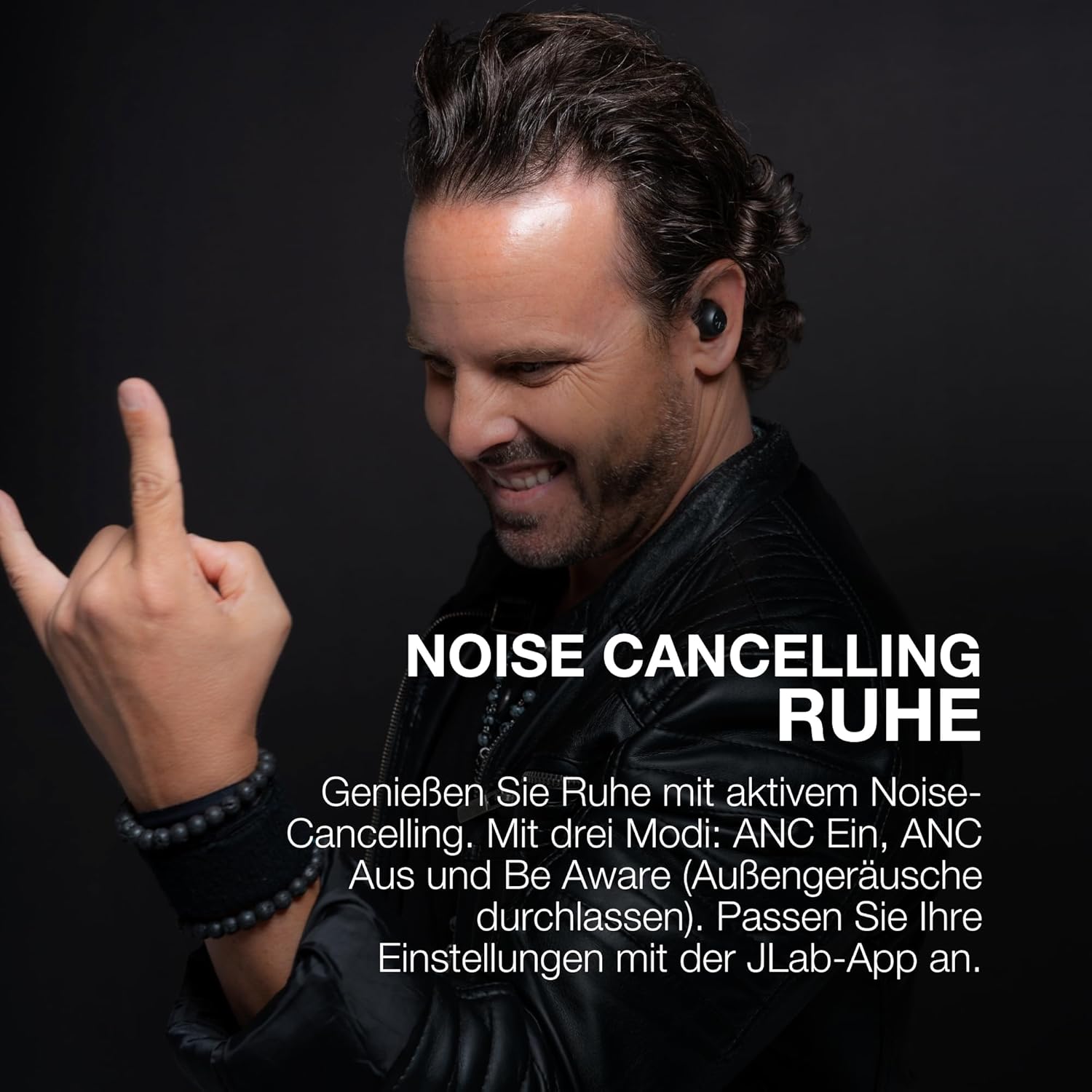 Thumbnail 1 de JLab Go Pop ANC In-Ear Bluetooth-Kopfhörer (True Wireless) mit ANC, Multipoint & IP55