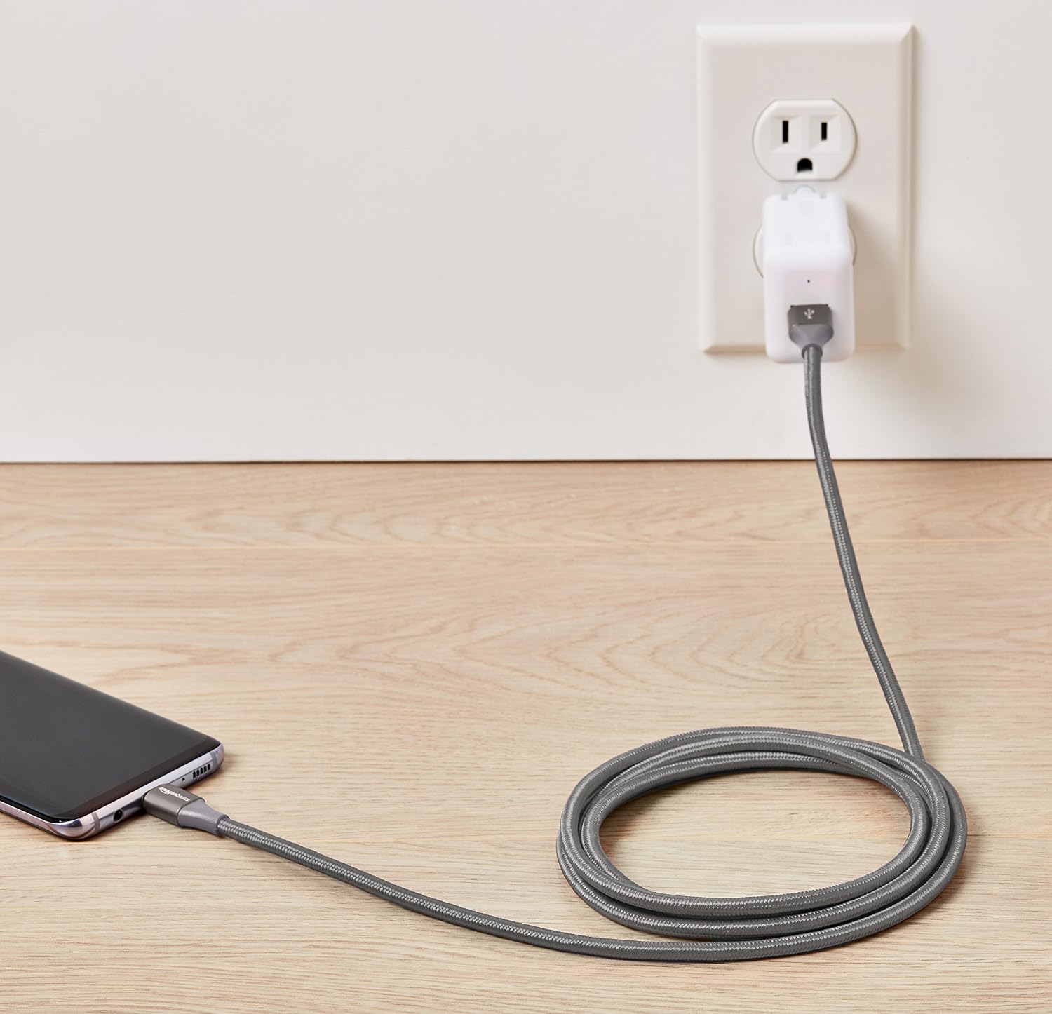 Thumbnail 6 de Amazon Basics Cable USB-C a USB-A 3.1 Gen 1 ⚡ 1.8 m gris
