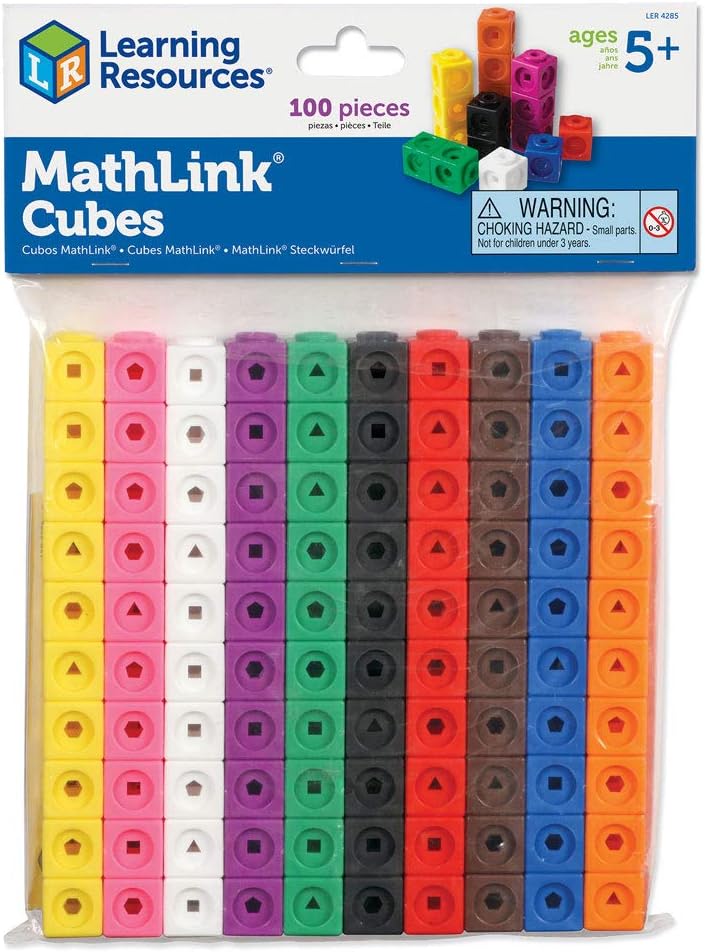 Learning Resources MathLink Steckwürfel 100-teiliges Set