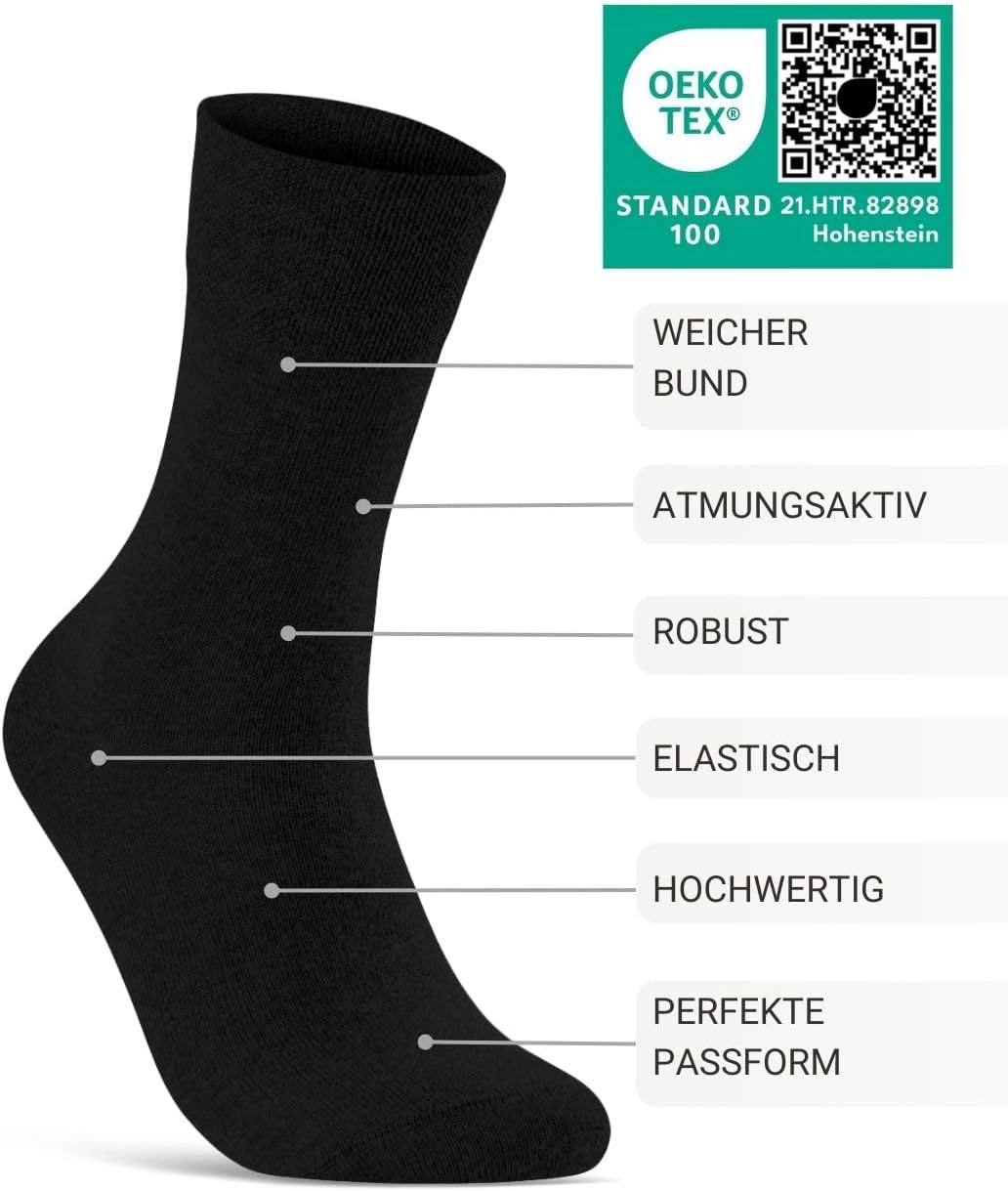 Detalle de Diabetikersocken 97% Baumwolle, 6 Paar