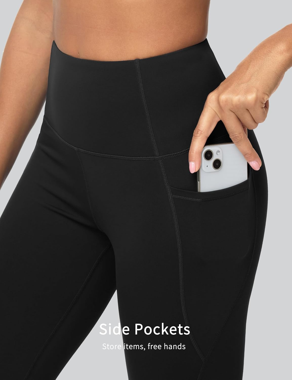 Thumbnail 4 de THE GYM PEOPLE Women's High Waist Gym Leggings with 4-Way Stretch and Pockets