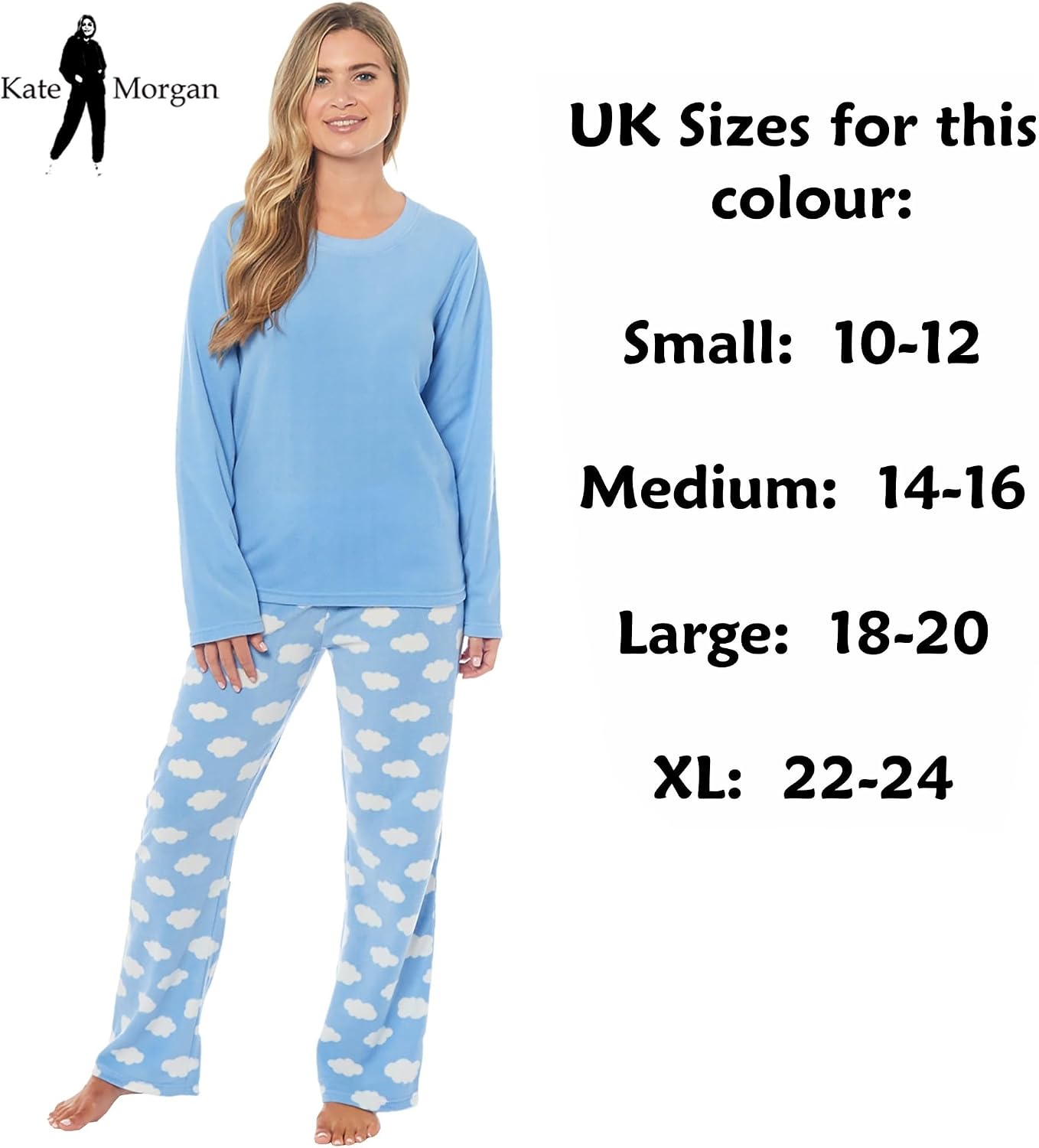 Thumbnail 2 de Kate Morgan Pyjamas Warm Fleece Set
