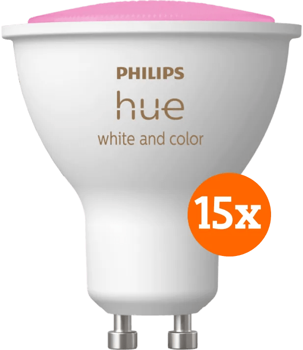Detalle de Philips Hue White & Color GU10 15er-Pack