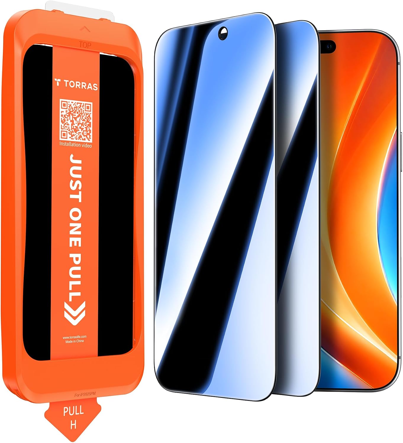 Detalle de TORRAS iPhone 17 Pro Privacy Screen Protector 2-pack