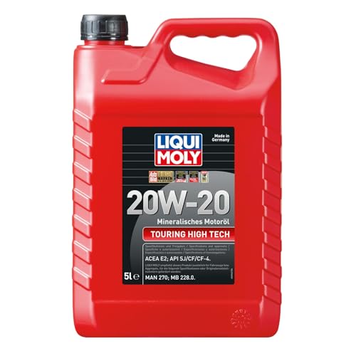 Detalle 2 de Liqui Moly Touring High Tech 20W-20 – Huile moteur minérale 5 L, ACEA E2 / API SF/CF
