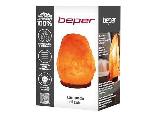 Thumbnail 6 de BEPER P201UTP100: Lampada di Sale artigianale con intensità di luce regolabile e base in legno
