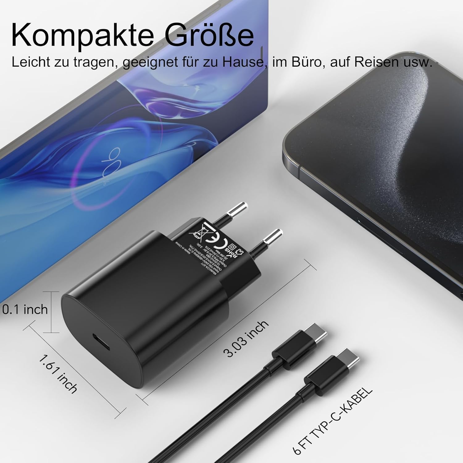 Thumbnail 3 de Samsung Galaxy USB‑C Ladekabel 2er‑Pack Schnellladekabel