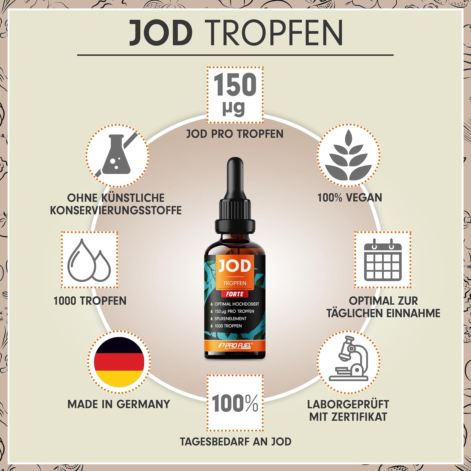 Thumbnail 1 de Jod Tropfen Forte 150 µg pro Tropfen