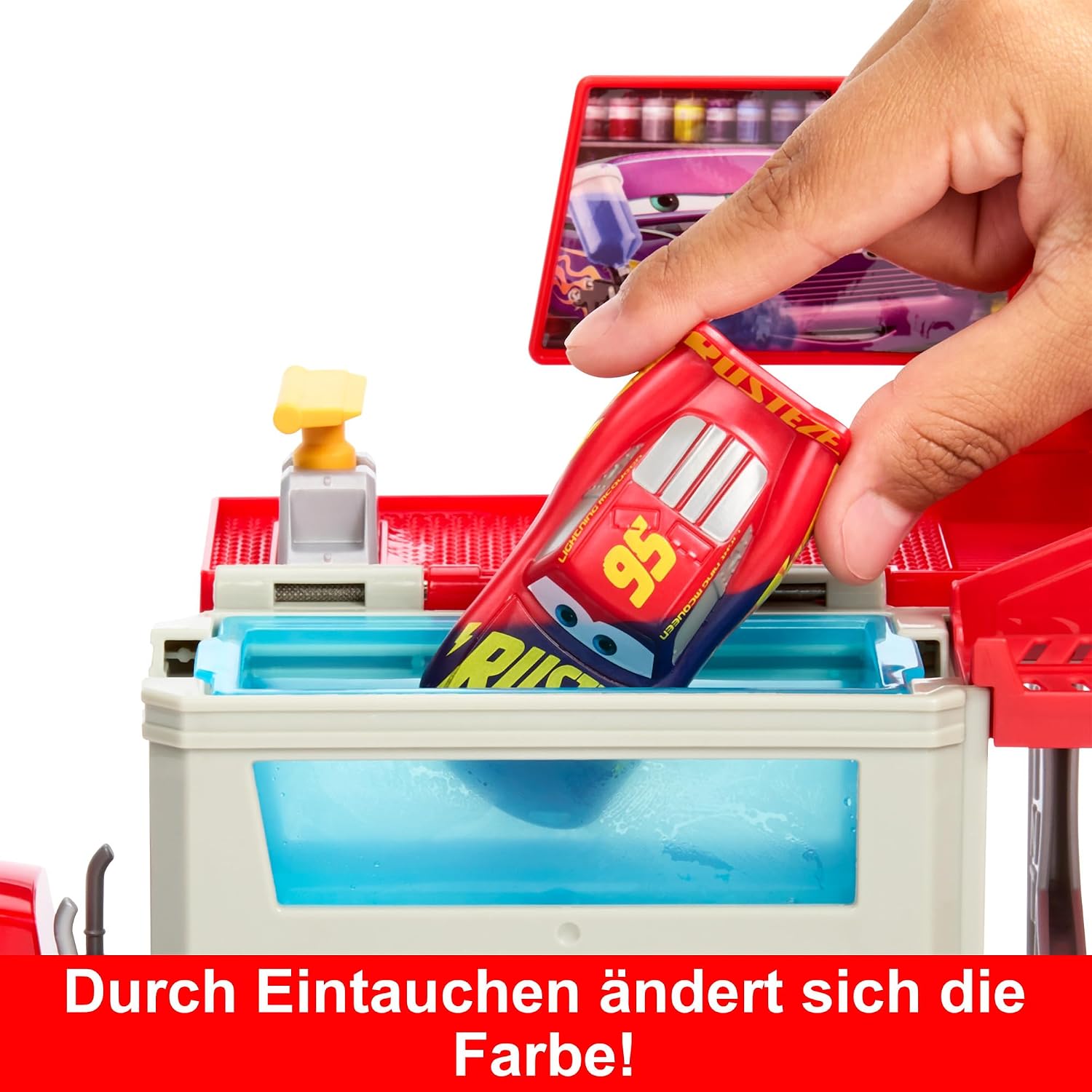 Thumbnail 2 de Mattel Disney Cars Lackiererei Mack Spielset 4 Jahre