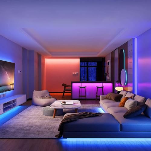 Detalle de MUSUNIA Bande LED à piles 2 m RGB 5050 – Télécommande et découpe flexible