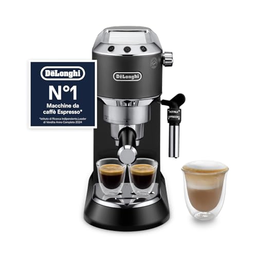 Detalle de De’Longhi Dedica Style EC685.BK: espresso a pompa compatto e versatile