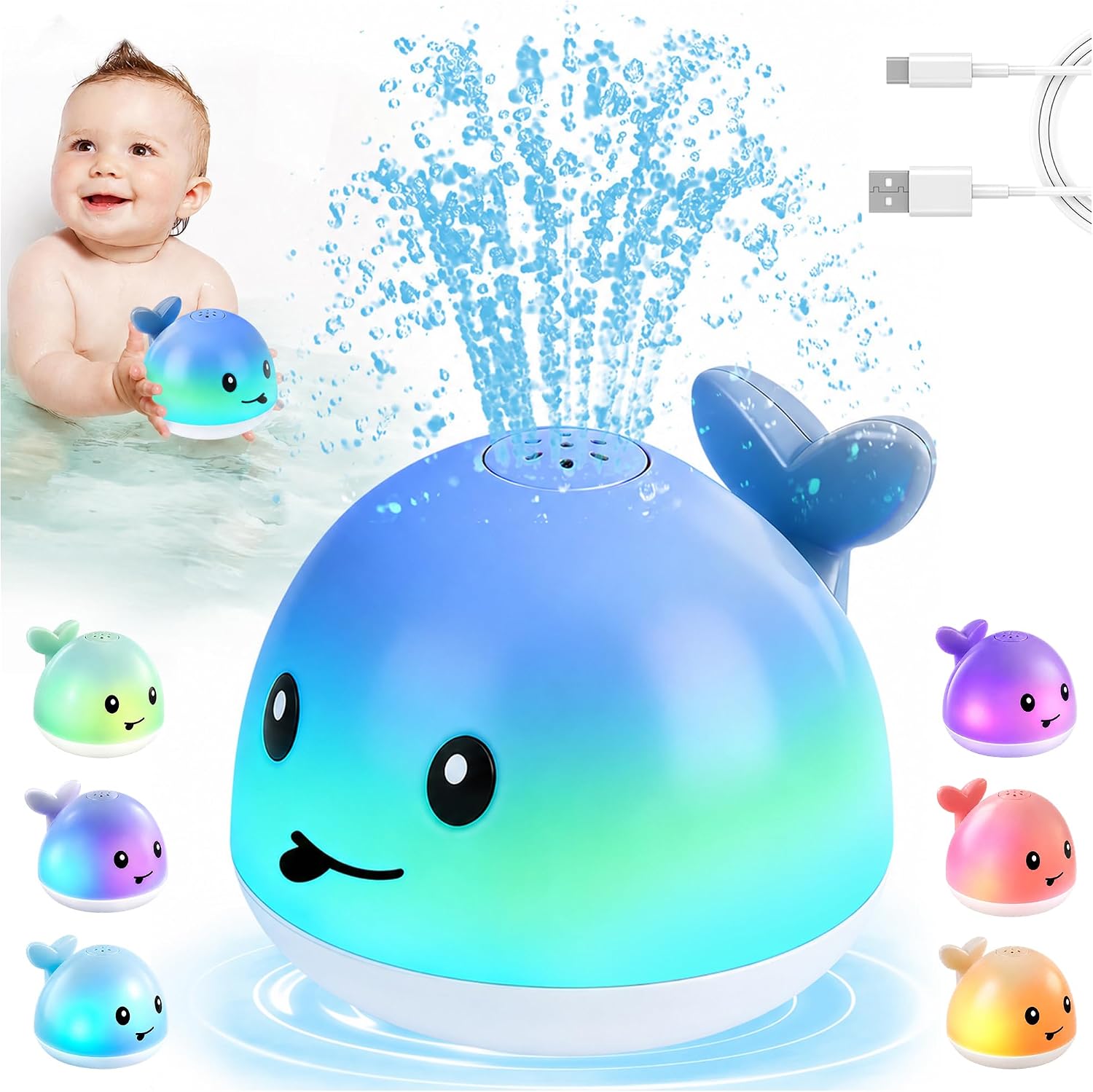 Gigilli Bath Toys for Ages 1-3 🐳