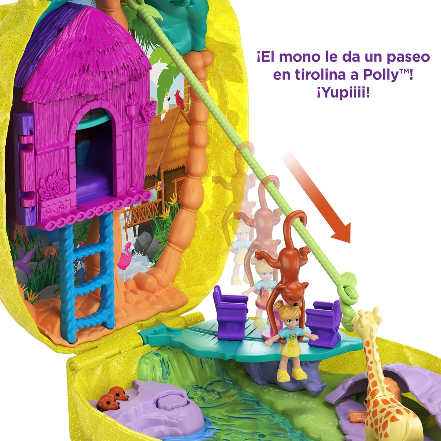 Thumbnail 3 de Polly Pocket Cofre Piña con Lila y Accesorios 🍍