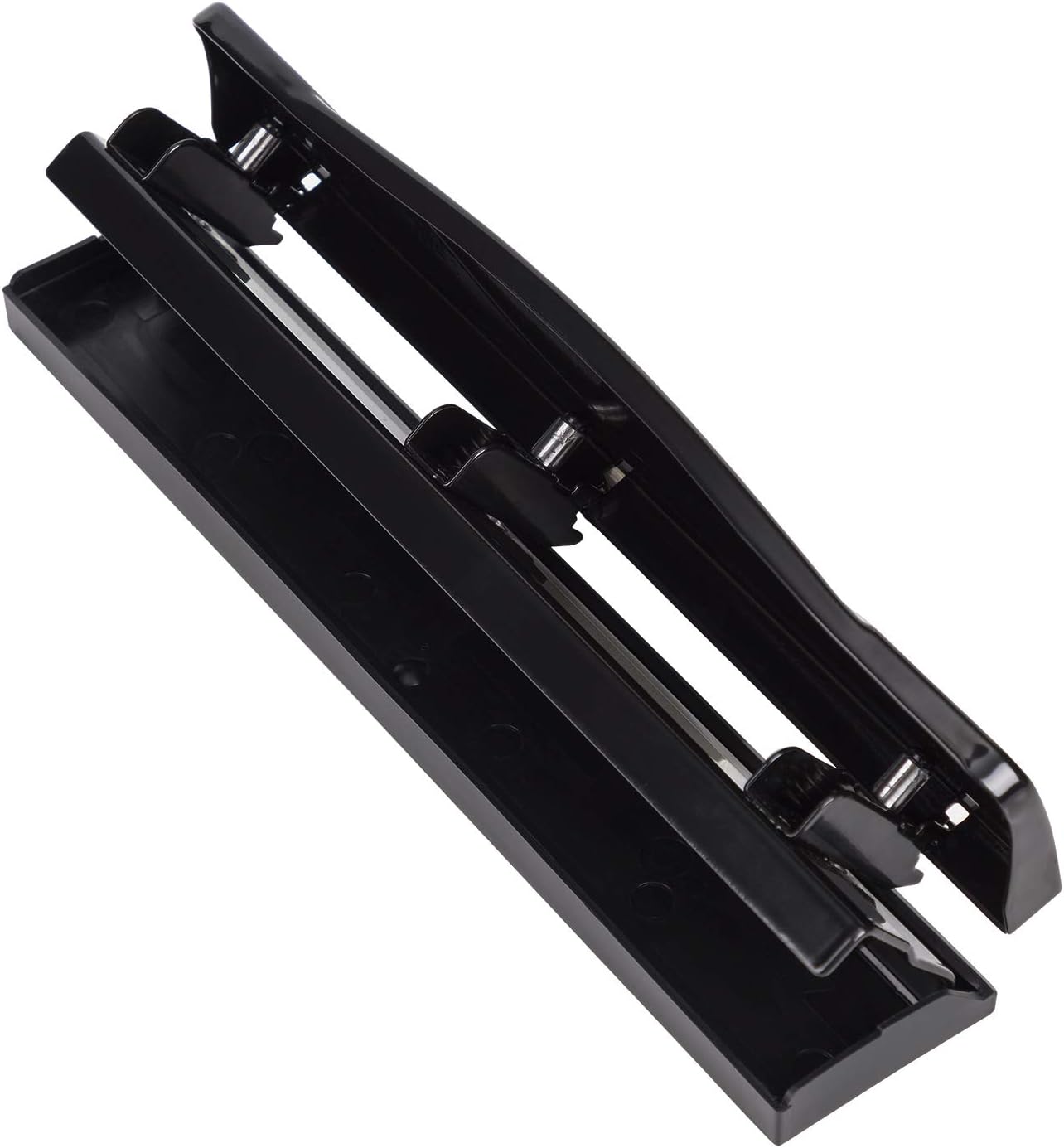 Detalle de Amazon Basics 3 Hole Punch, 10 Sheet Capacity, Black with Easy-Clean Tray