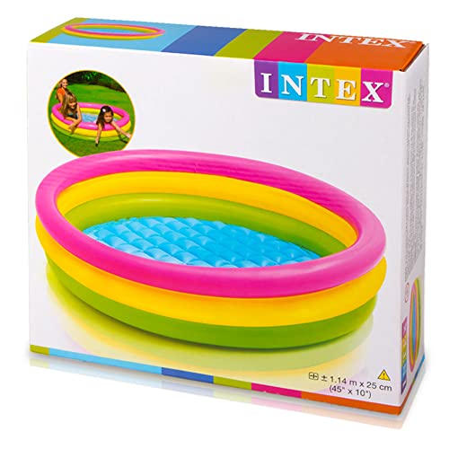 Thumbnail 2 de Intex 57412NP Sunset Glow Aufblasbarer Pool – 114 x 25 cm, drei Ringe