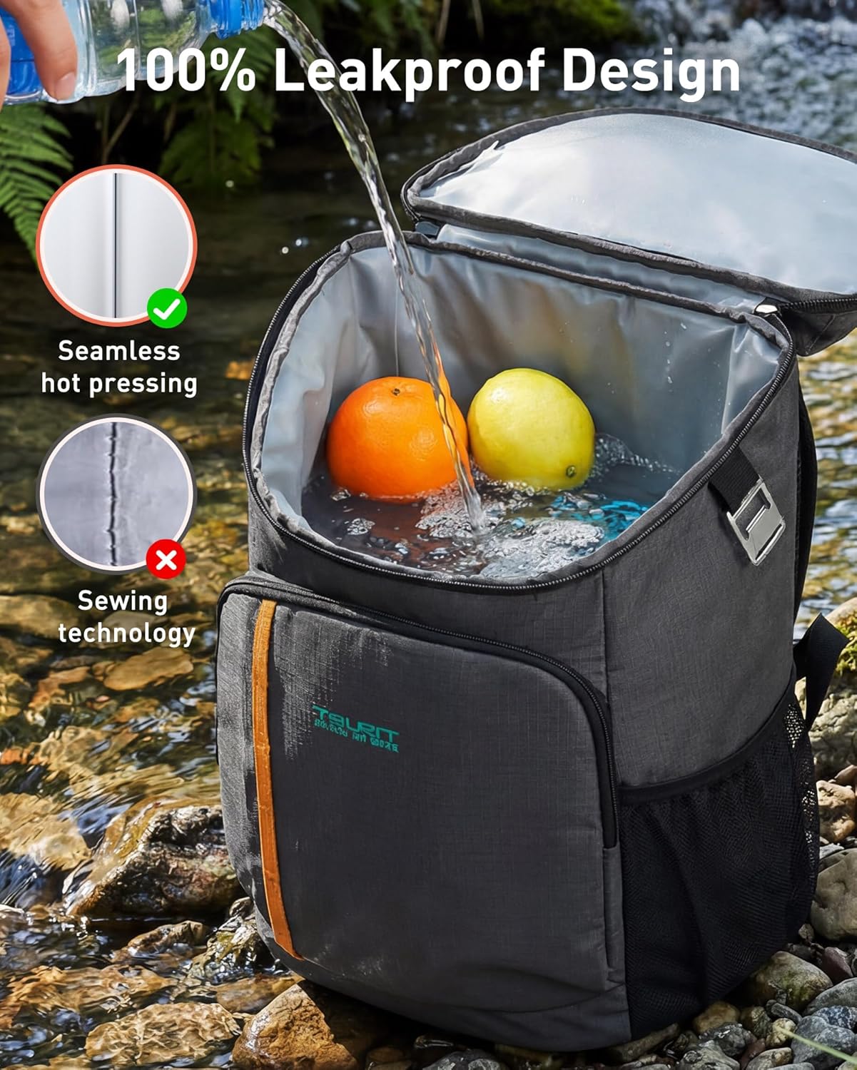 Thumbnail 3 de Tourit 30-Can Cooler Backpack: Lightweight, Leak-Proof & Large-Capacity for Day Trips