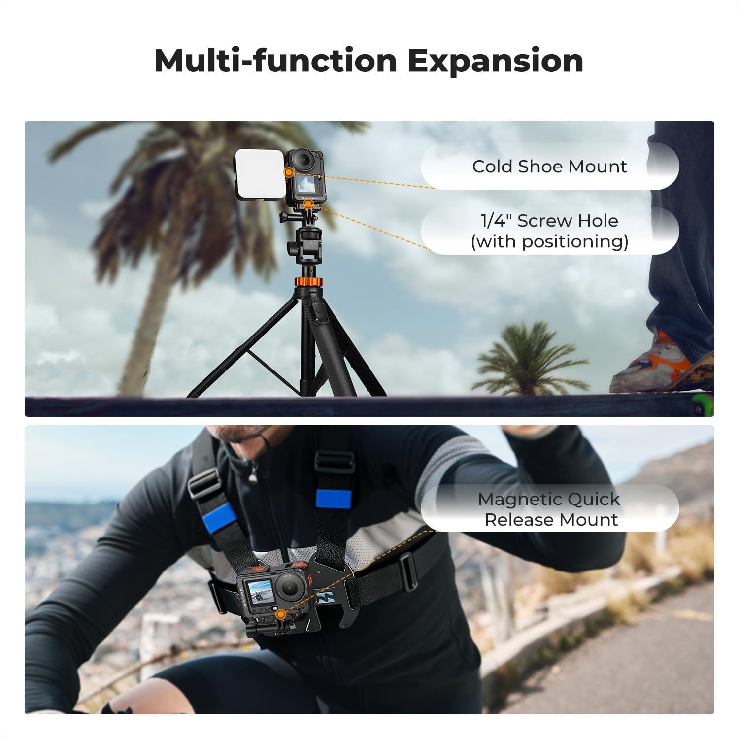 Thumbnail 2 de K&F CONCEPT Alloy Cage for Osmo Action 6